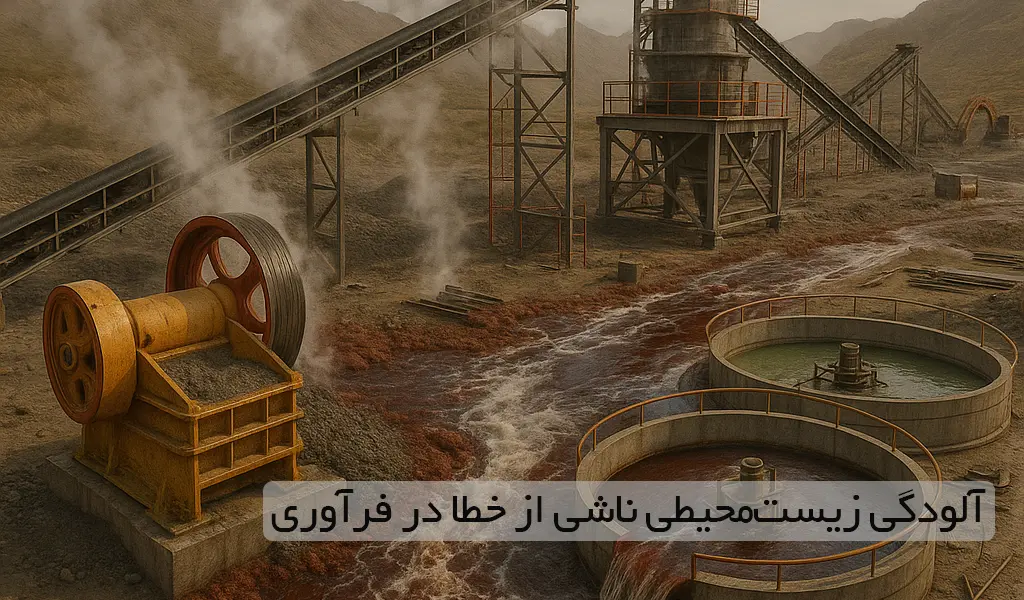 آلودگی زست محیطی در احداث معدن فرآوری مواد معدنی